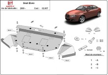 Ocelový kryt motoru Seat Exeo (2008-2013)