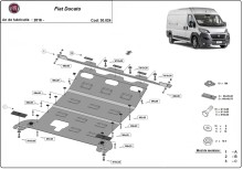 Ocelový kryt motoru Fiat Ducato (2016-2026)