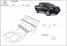 Ocelový kryt motoru Toyota Hilux (2004-2015)