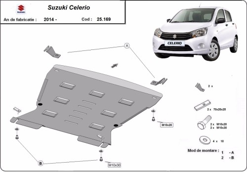 Ocelový kryt motoru Suzuki Celerio (2014-2026)