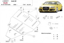 Ocelový kryt motoru Audi A6 (2004-2011)