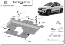 Hliníkový kryt motoru Dacia Spring (2023-2026)