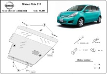 Ocelový kryt motoru Nissan Note (2007-2013)