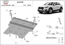 Ocelový kryt motoru Audi Q2 (2016-2020)