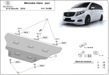 Ocelový kryt motoru Mercedes Viano W447, 4x2, 1.6 D (2014-2026)
