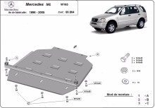 Ocelový kryt převodovky Mercedes ML W163 (1998-2005)