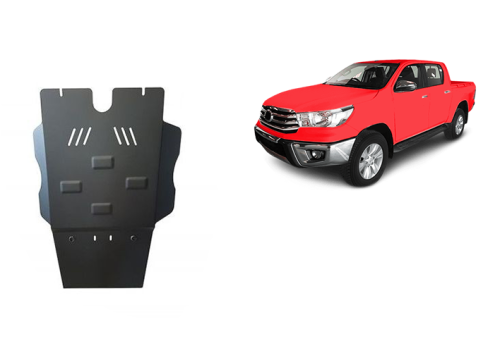Ocelový kryt převodovky a filtr pevných částic Toyota Hilux (2004-2015)