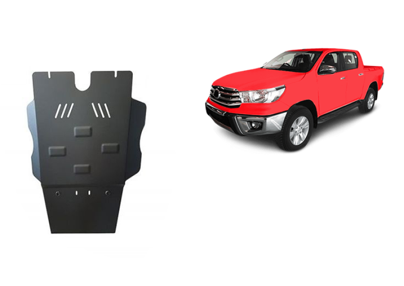 Ocelový kryt převodovky a filtr pevných částic Toyota Hilux (2004-2015)