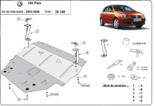 Ocelový kryt motoru Vw Polo - diesel (2002-2009)
