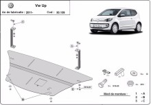 Ocelový kryt motoru VW Up (2011-2026)
