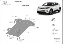 Hliníkový kryt katalyzátoru Toyota C-HR (2016-2023)