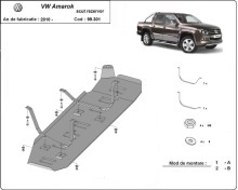Ocelový kryt palivové nádrže Volkswagen Amarok - Pouze pro verzi bez továrního (originálního) krytování (2010-2022)