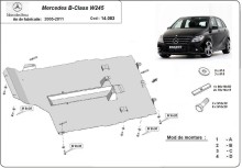 Ocelový kryt motoru Mercedes B-Class (2005-2011)