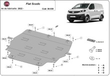 Ocelový kryt motoru Fiat Scudo (2022-2026)