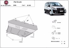 Ocelový kryt motoru Fiat Scudo (2006-2016)