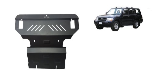 Ocelový kryt motoru Mitsubishi Pajero 3 (V60, V70) (1999-2007)