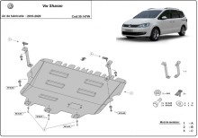 Ocelový kryt motoru Volkswagen Sharan - Webasto (2010-2022)