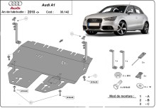 Ocelový kryt motoru Audi A1 (2010-2017)