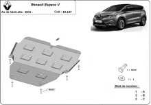 Ocelový kryt motoru Renault Espace 5 (2015-2026)