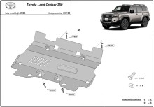 Ocelový kryt chladiče Toyota Land Cruiser 250 (2024-2026)