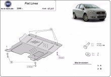 Ocelový kryt motoru Fiat Linea (2007-2018)