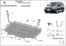 Hliníkový kryt motoru Volkswagen Caddy (2009-2012)