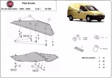 Ocelový kryt motoru Fiat Scudo (1995-2006)