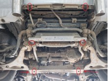 Ocelový kryt motoru Mitsubishi Pajero 3 (V60, V70) Vers 2.0 (1999-2007)