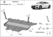 Ocelový kryt motoru VW Arteon - Manuální (2017-2026)