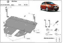 Ocelový kryt motoru VW Polo benzin (2003-2009)