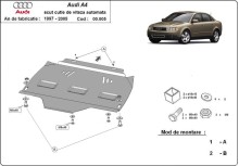 Ocelový kryt převodovky automat Audi A4 B6 (2000-2005)