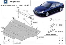 Ocelový kryt motoru Peugeot 607 (2001-2010)