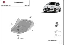 Ocelový kryt diferenciálu	 Fiat Panda 4x4 (2011-2026)