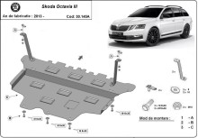 Ocelový kryt motoru Skoda Octavia 3 - Automatická převodovka (2013-2020)
