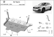 Ocelový kryt motoru VW Tayron (2018-2026)