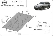 Ocelový kryt převodovky Nissan Terrano II (1992-2007)