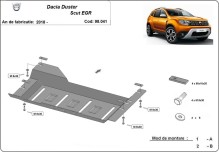 Ocelový kryt systému Start-Stop EGR Dacia Duster (2018-2020)