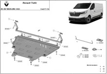 Ocelový kryt motoru Renault Trafic (2022-2026)