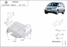 Ocelový kryt motoru Volkswagen Sharan (1999-2010)