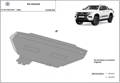 Ocelový kryt chladiče Volkswagen Amarok (2022-2026)