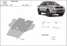 Ocelový kryt převodovky a filtr pevných částic Toyota Hilux (2004-2015)