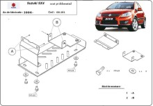 Ocelový kryt diferenciálu	 Suzuki SX 4WD (2006-2013)