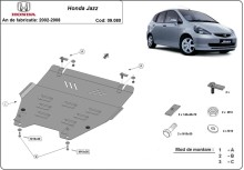 Ocelový kryt motoru Honda Jazz (2002-2008)
