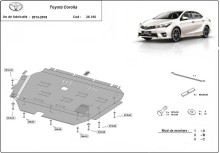 Ocelový kryt motoru Toyota Corolla (2013-2018)