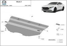Ocelový kryt motoru Mazda 3 (2019-2026)