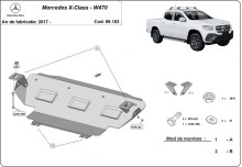 Ocelový kryt chladiče Mercedes X-Class (2017-2020)