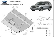 Ocelový kryt motoru Subaru Forester 2 (2002-2008)