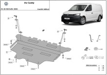 Hliníkový kryt motoru Volkswagen Caddy (2020-2026)