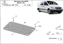 Ocelový kryt motoru Mercedes Vito W639 - 2.2 D 4x2 (2003-2014)