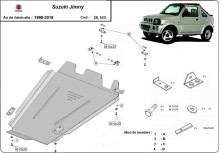 Ocelový kryt převodovky a reduktoru Suzuki Jimny (1998-2018)